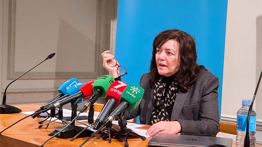 Susana Gómez de Lara en la rueda de prensa.