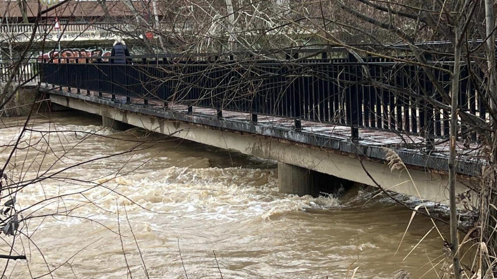 El Bernesga, hoy a su paso por León capital