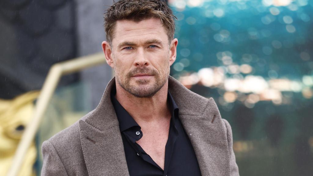 El actor australiano Chris Hemsworth posa durante el pase gráfico de la película 'Ruta de escape' en Madrid, este martes. Foto: EFE/Rodrigo Jiménez