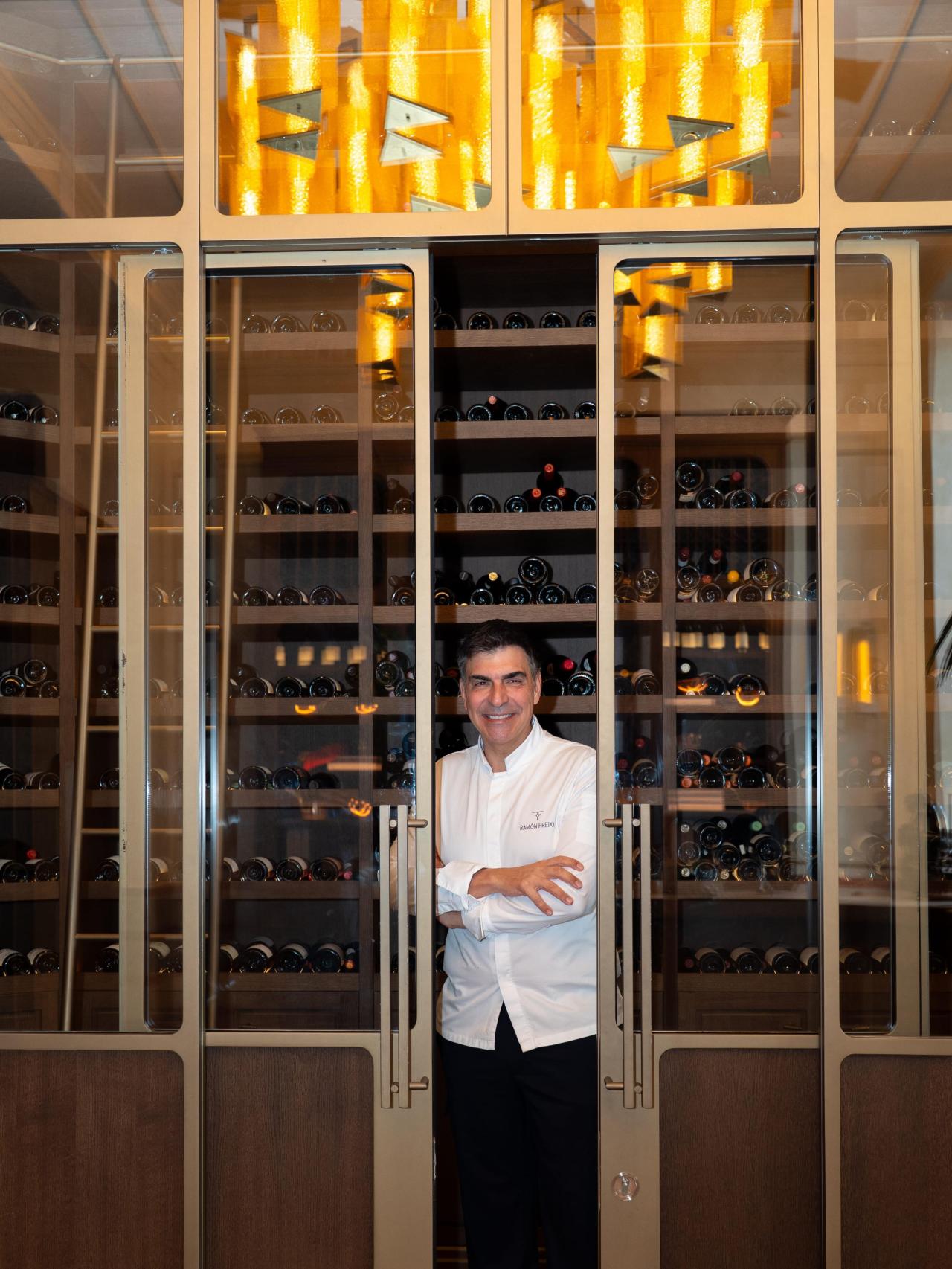 Ramón Freixa en una de sus bodegas.