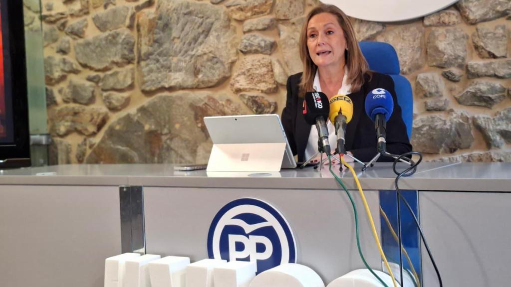 La presidenta del PP de Vigo, Luisa Sánchez.