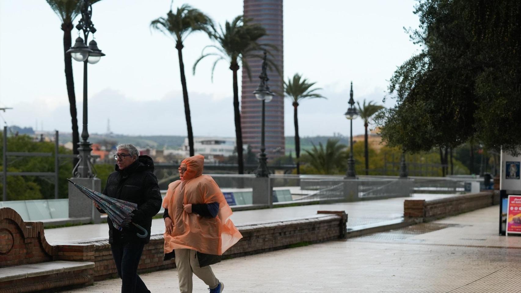La borrasca Joseph, a su paso por Sevilla.