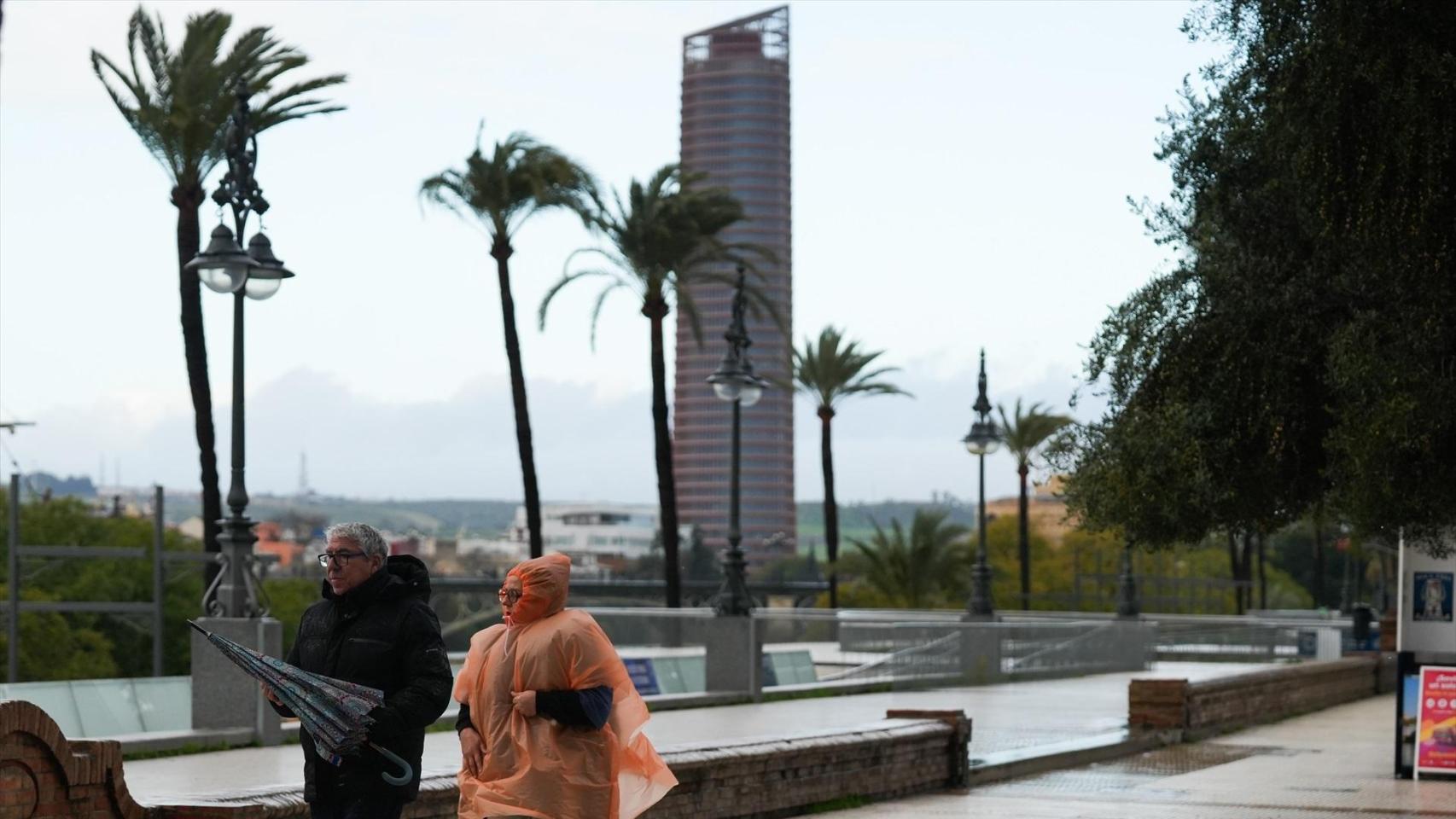 La borrasca Joseph, a su paso por Sevilla.