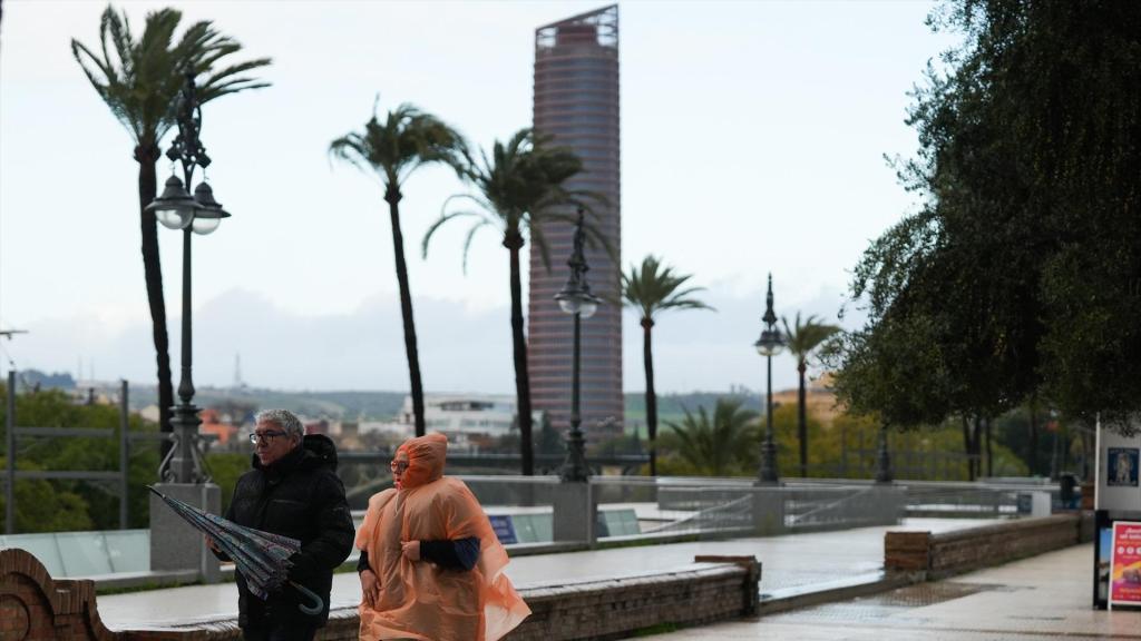 La borrasca Joseph, a su paso por Sevilla.