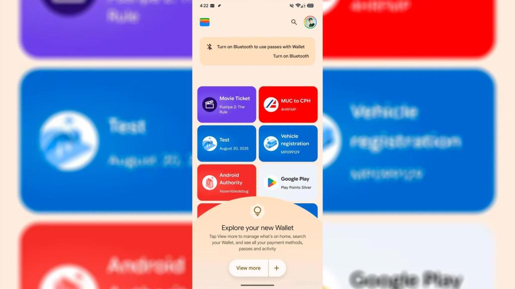 El botón de acción de Google Wallet