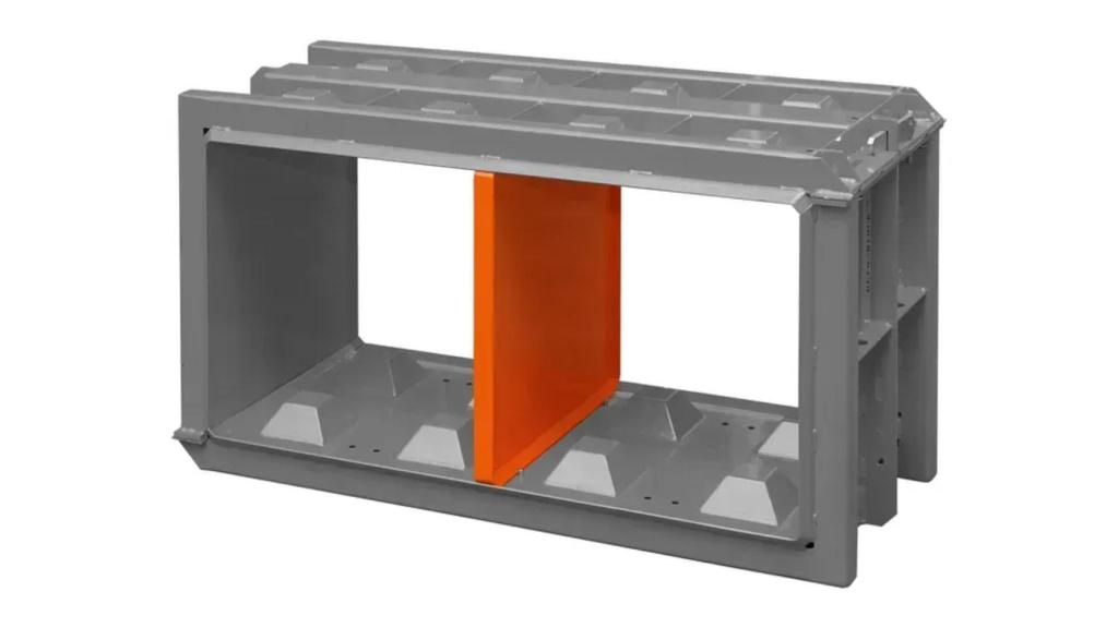 El molde para crear el bloque de hormigón apilable Betonblock.