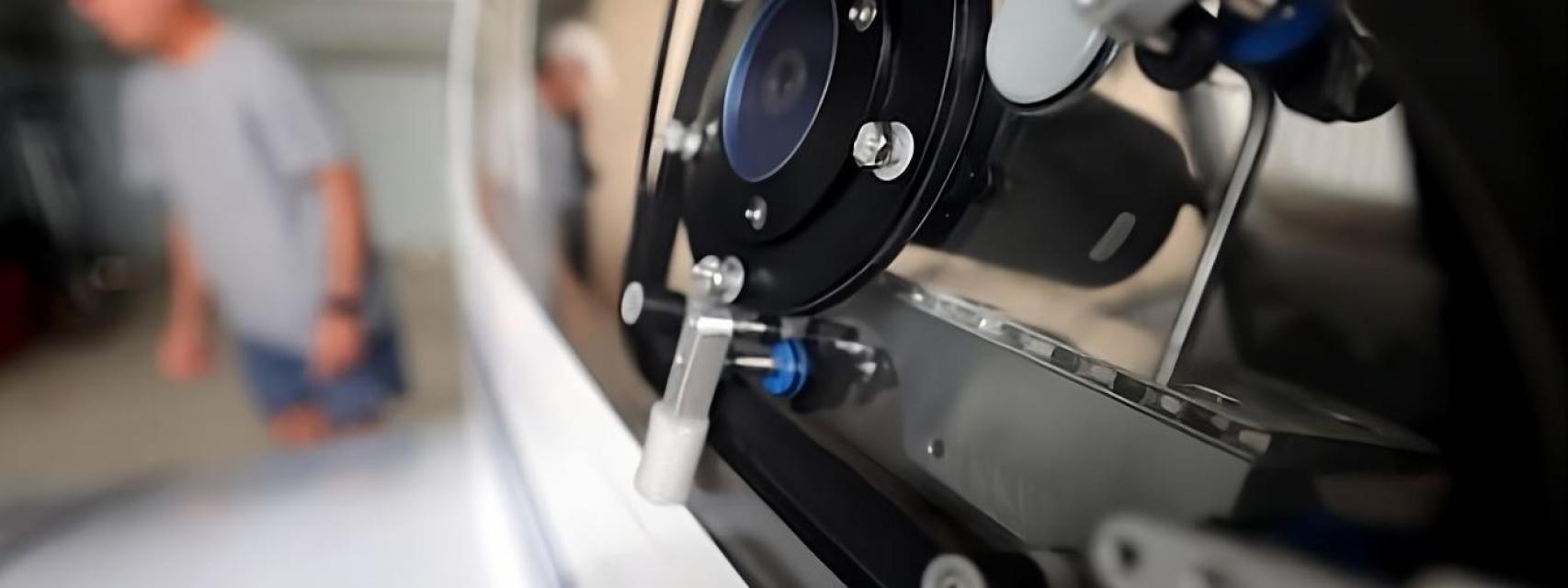 Sensor antihielo en un avión