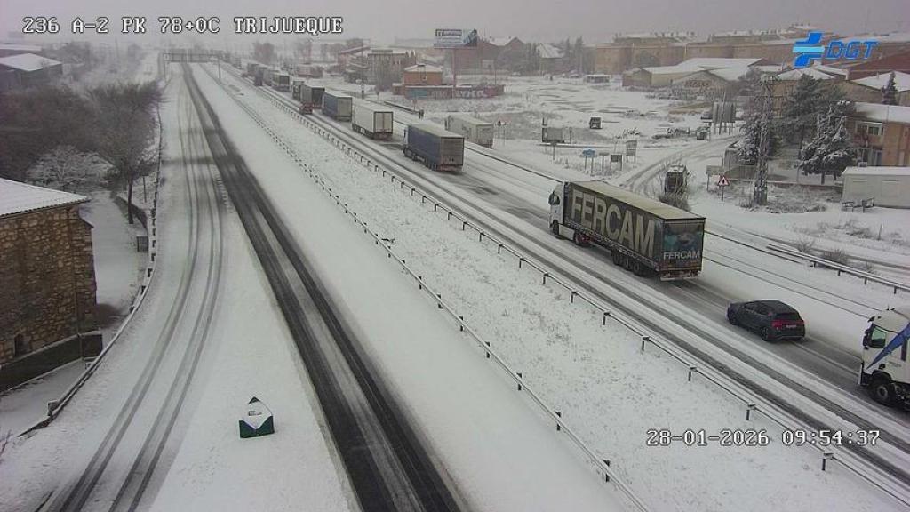 Imagen de la A-2 a la altura de Trijueque (Guadalajara).