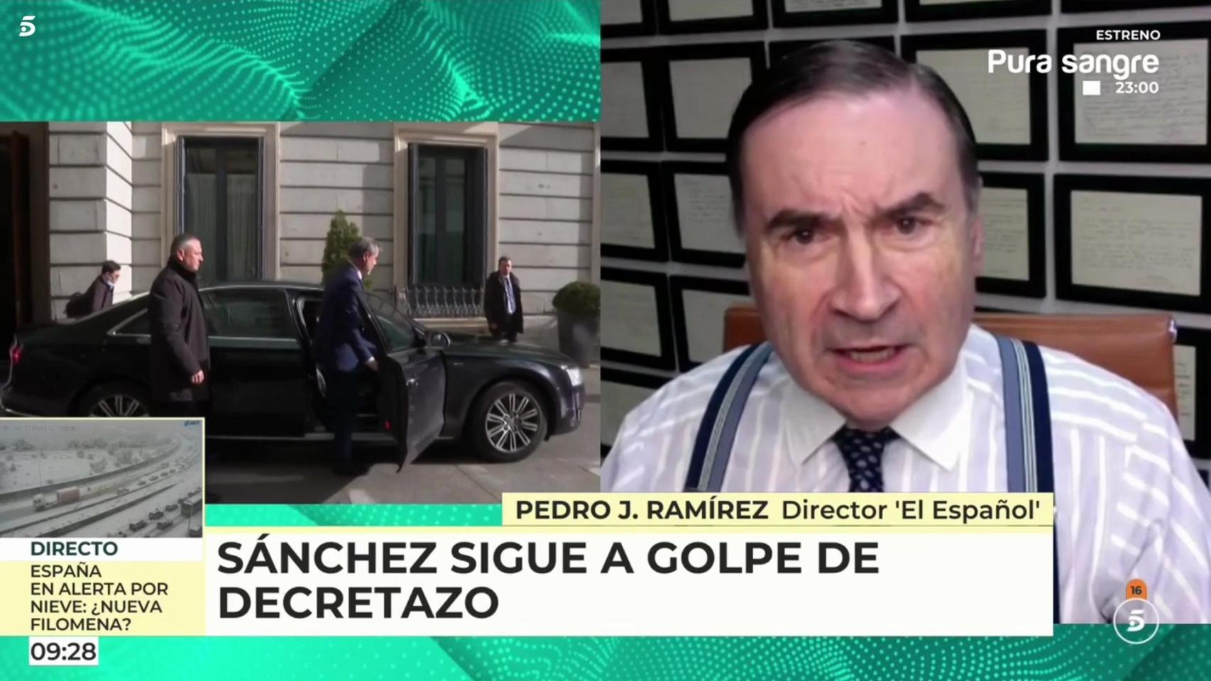 Pedro J. Ramírez este miércoles en 'El programa de AR'.