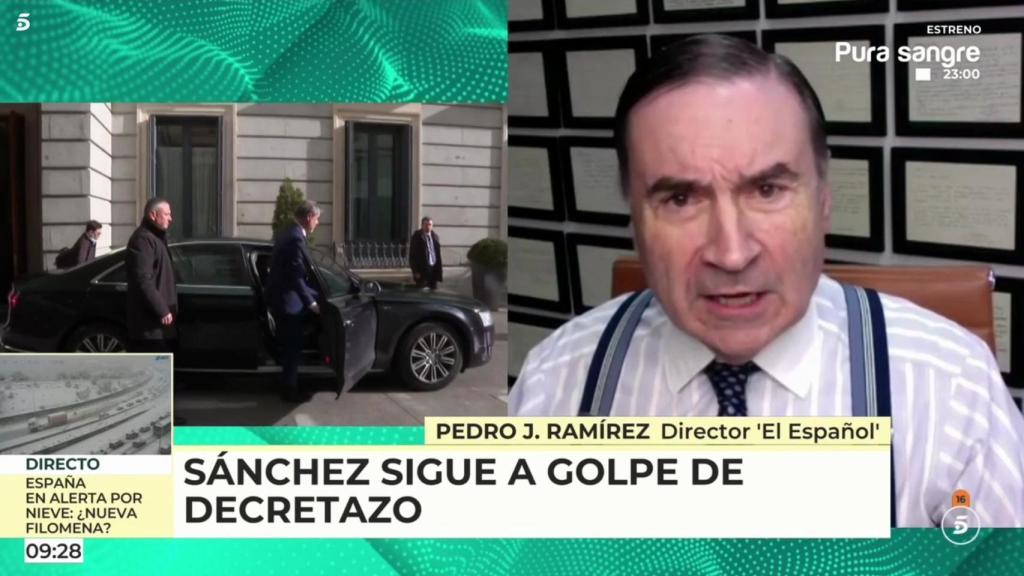 Pedro J. Ramírez este miércoles en 'El programa de AR'.