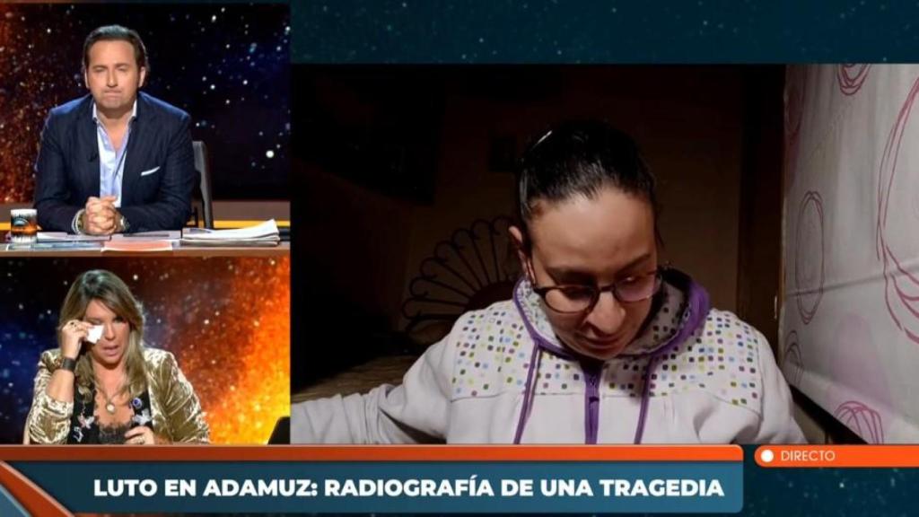Carmen Porter se emociona con un testimonio en 'Horizonte'.
