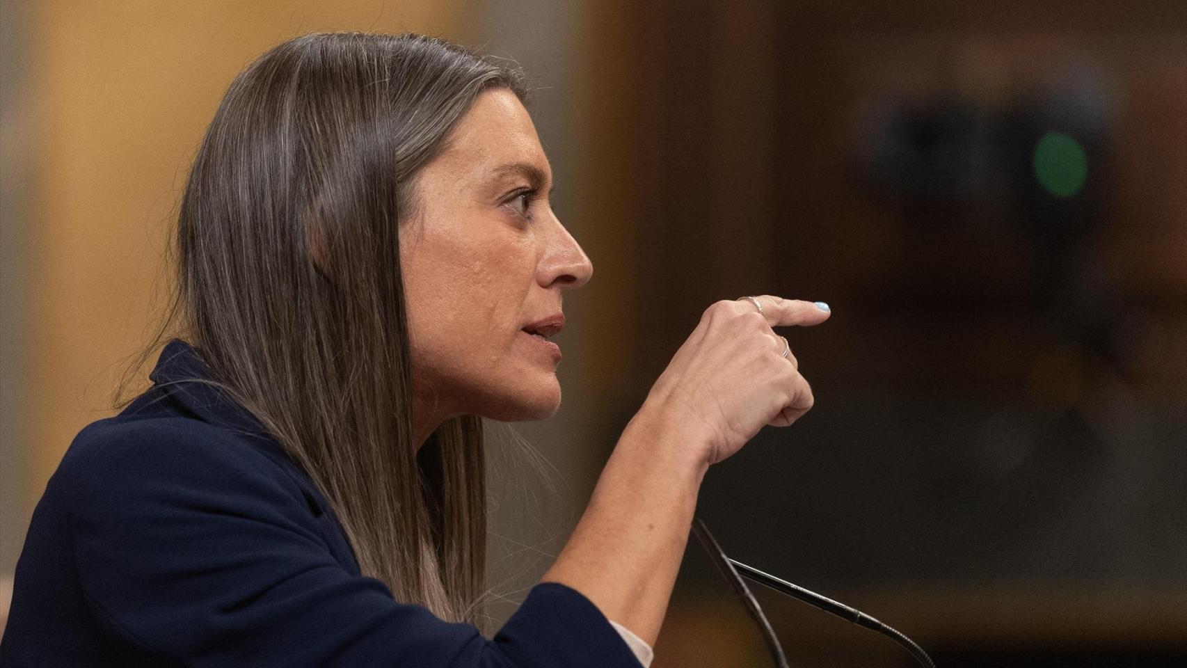 La portavoz de Junts en el Congreso, Míriam Nogueras, este martes en el Congreso.