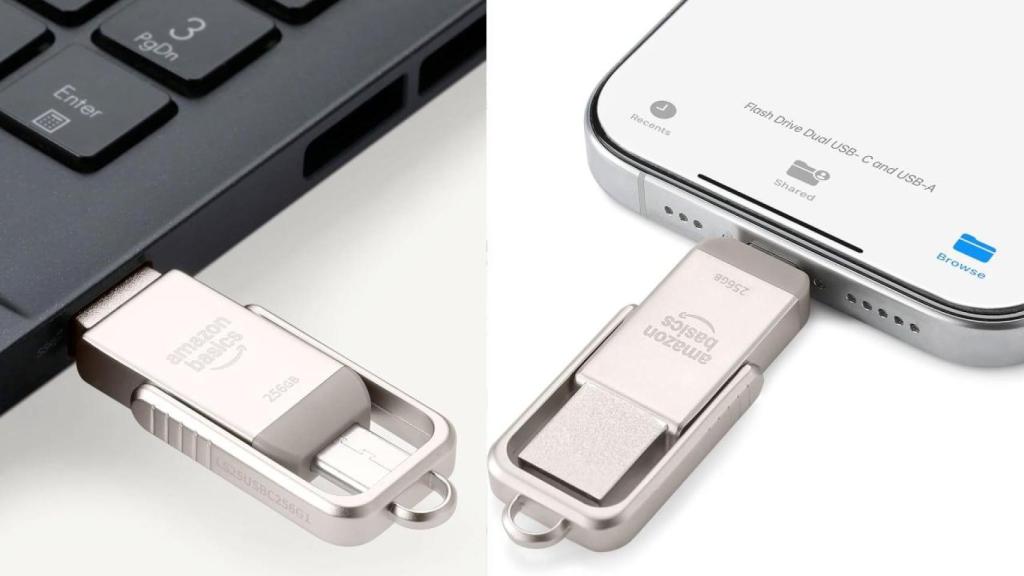 Mismo pendrive en un ordenador y en un móvil