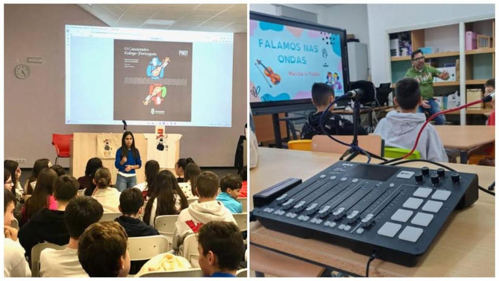 Imágenes de diversas charlas de 'Ponte... nas Ondas!'