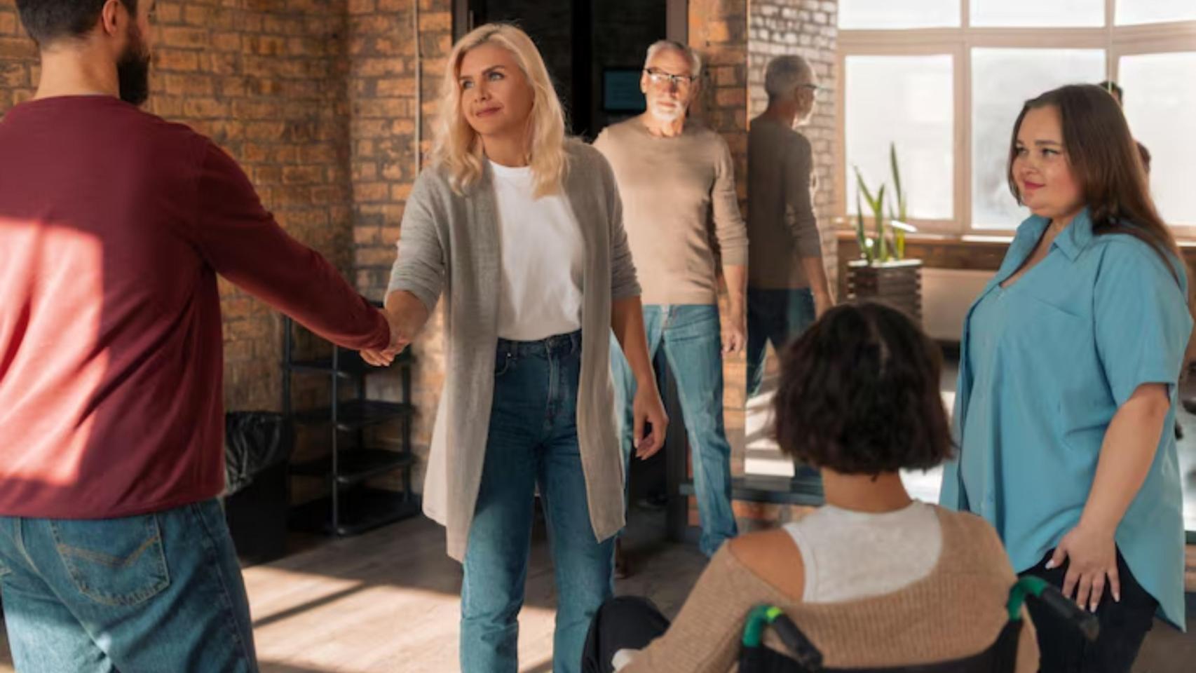 Reunión de vecinos en una junta