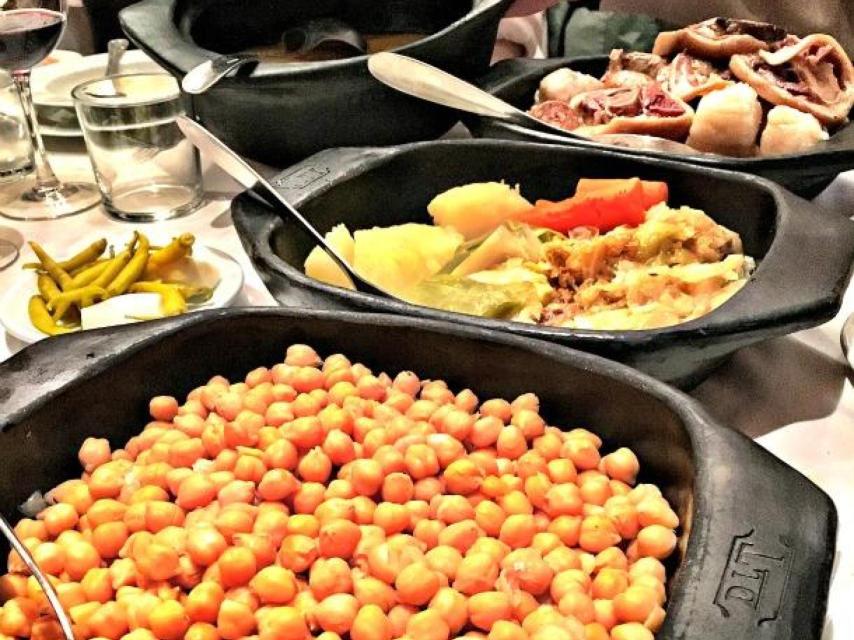 Cocido del restaurante Dávalos.