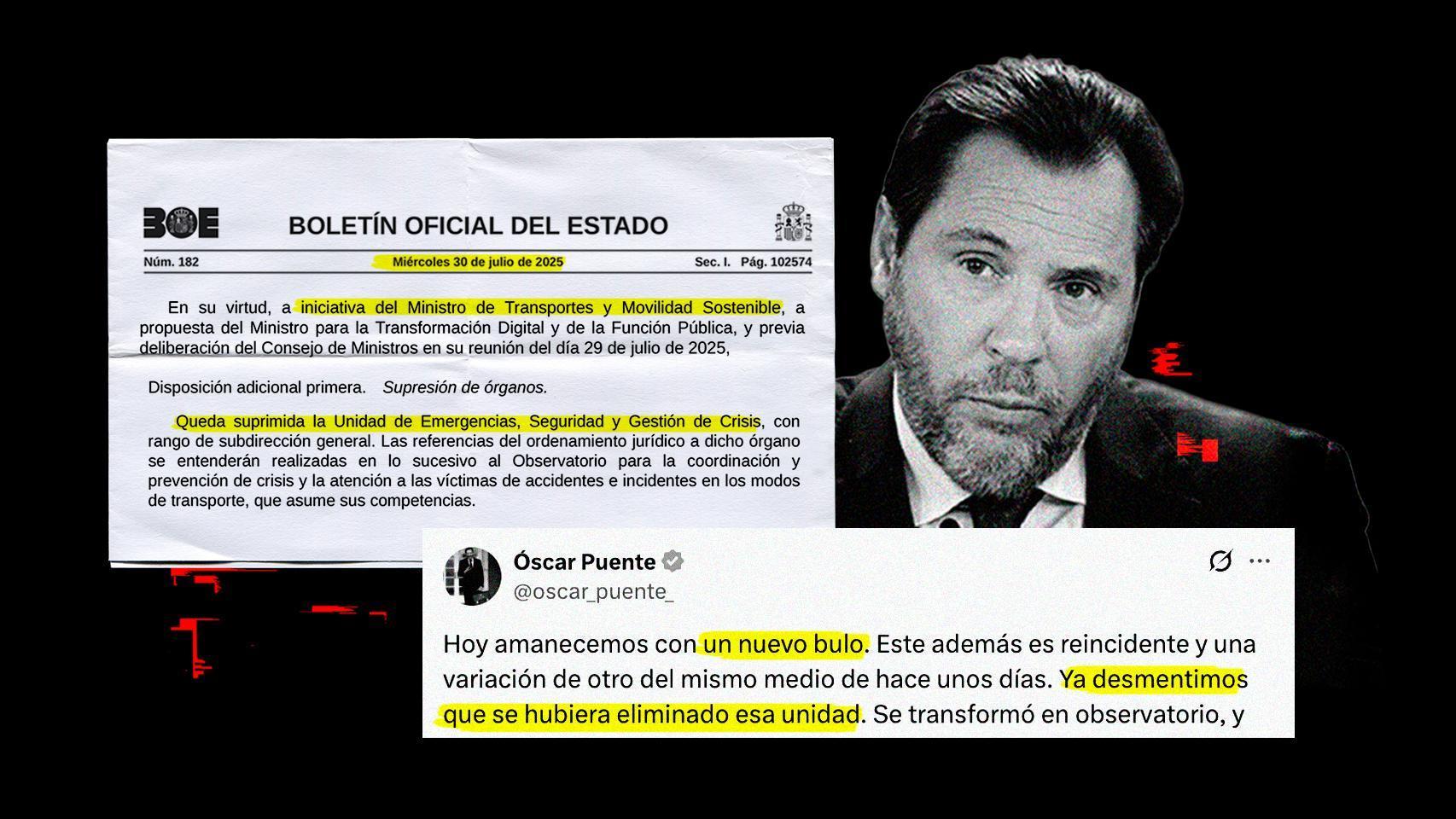 Óscar Puente y la eliminación de la Unidad de Emergencias