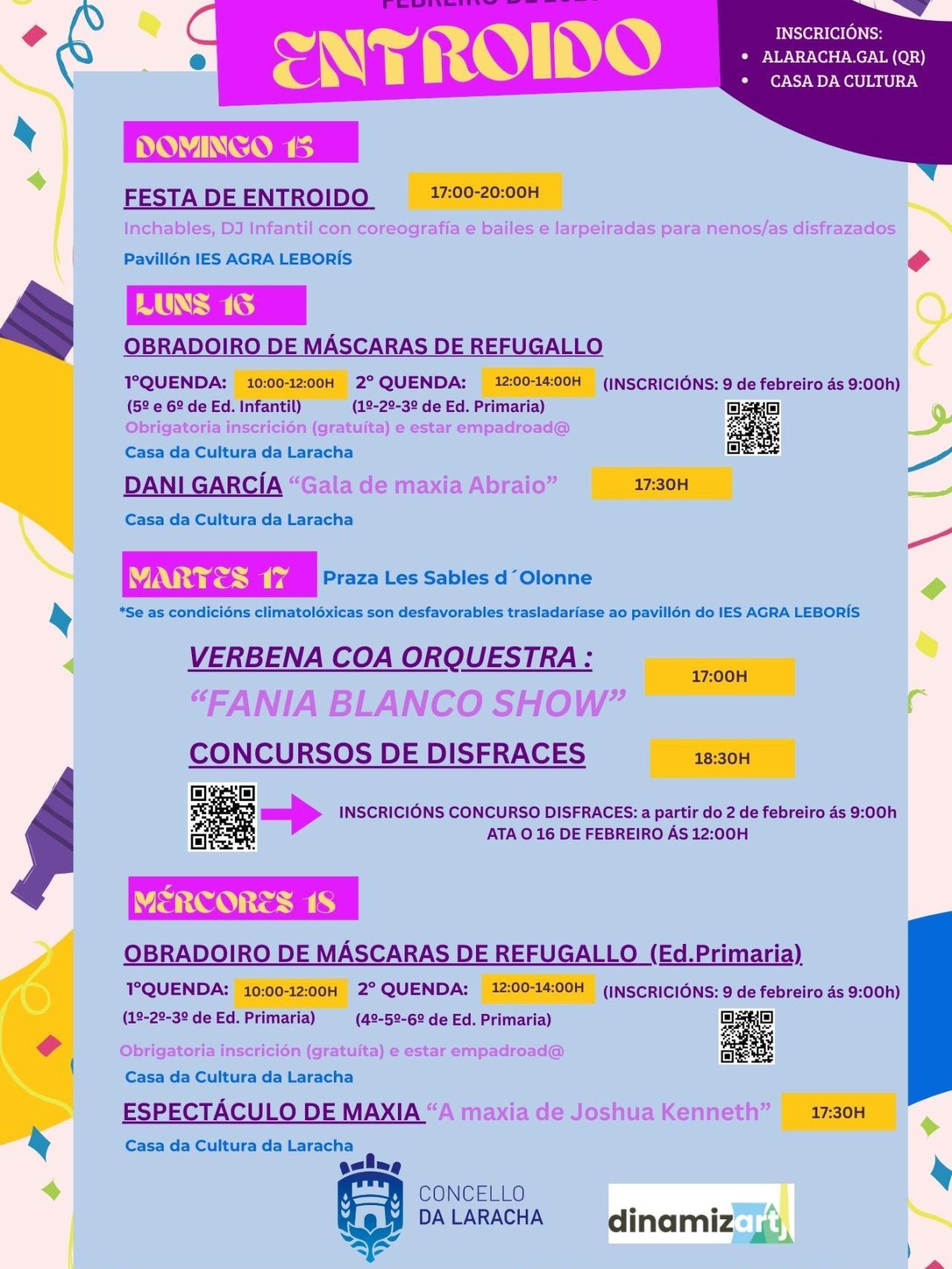 Programa del Carnaval 2026 de A Laracha.