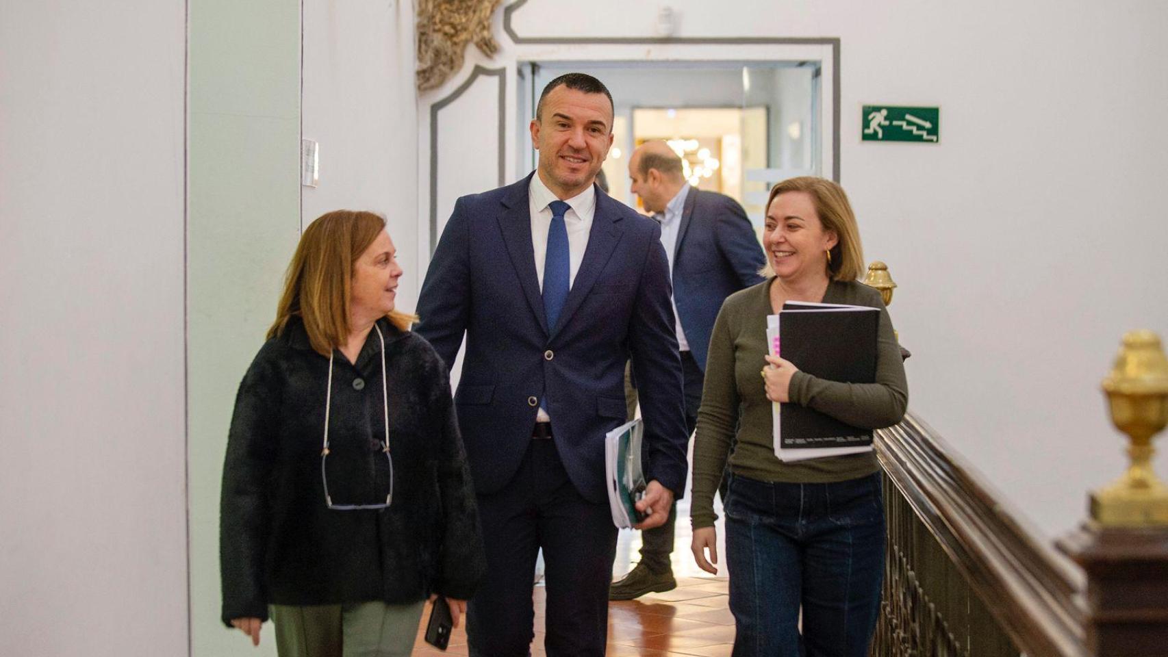 El presidente de la Diputación de Valencia, Vicent Mompó, este miércoles. EE