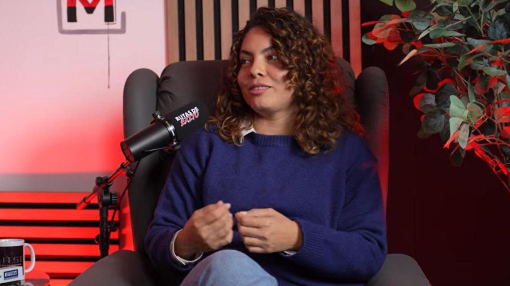 Sandra Ruiz, camionera venezolana en España.