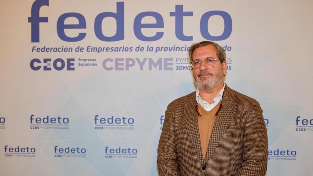 El responsable de la Patronal posa en su sede de Toledo.