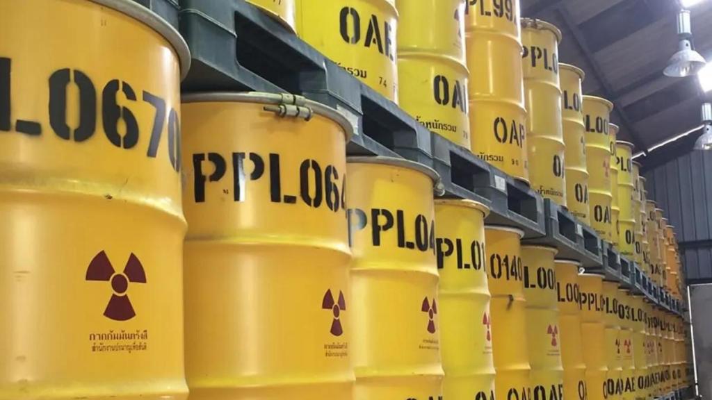 Bidones para almacenar residuos radiactivos