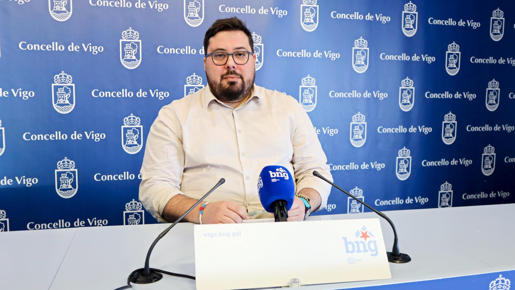 Xabier P. Igrexas, portavoz municipal del BNG de Vigo
