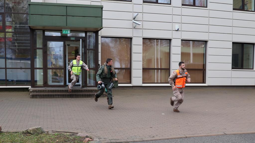 Los militares españoles en 'Alpha Scramble'