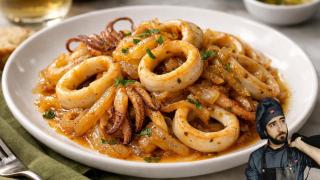 Pablo Suárez, cocinero, en un montaje de El Español