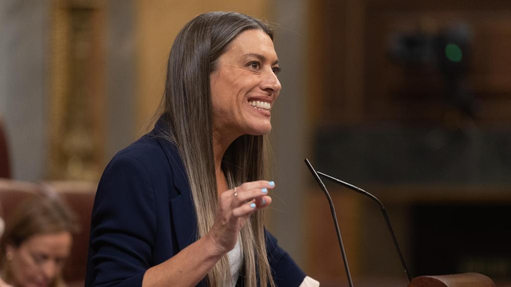 La portavoz de Junts en el Congreso, Miriam Noguera, en el Congreso.