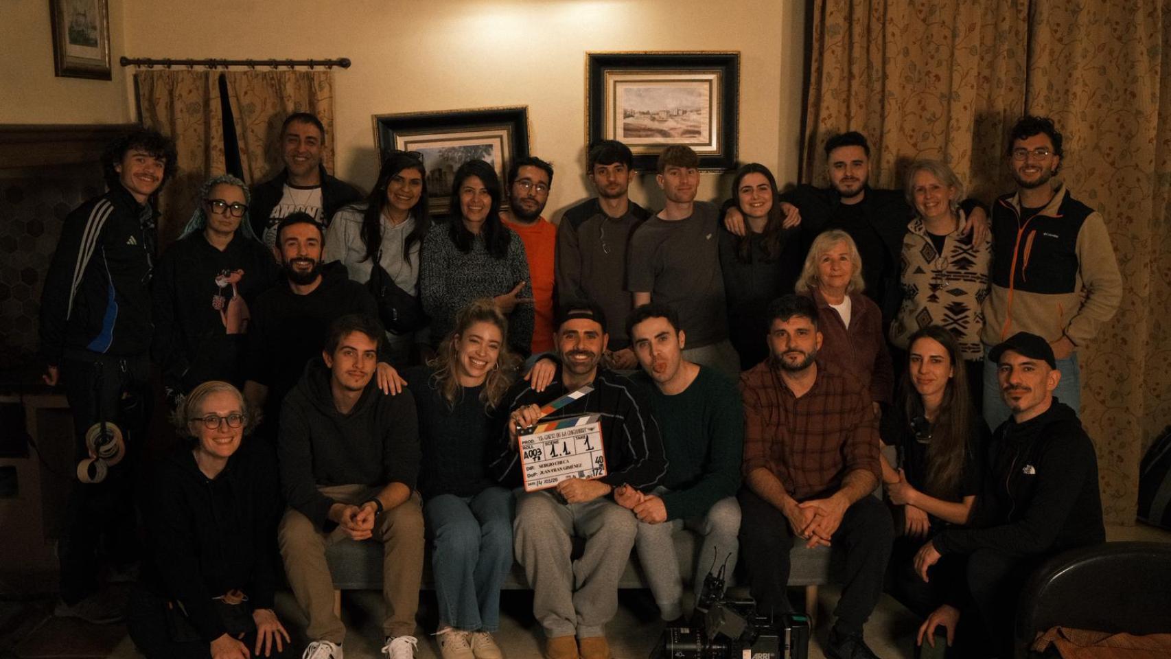 Sergio Checa y su equipo de El canto de la chicharra.