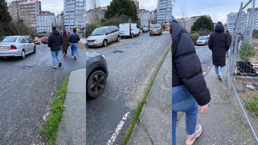 Acceso al CEIP San Pedro de Visma