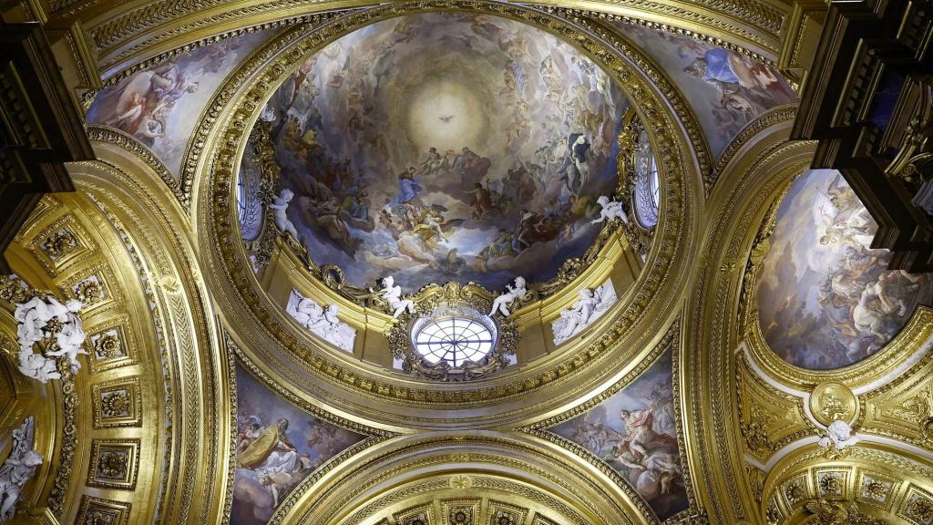 La Capilla del Palacio Real con la nueva iluminación LED. Foto: Fundación Iberdrola