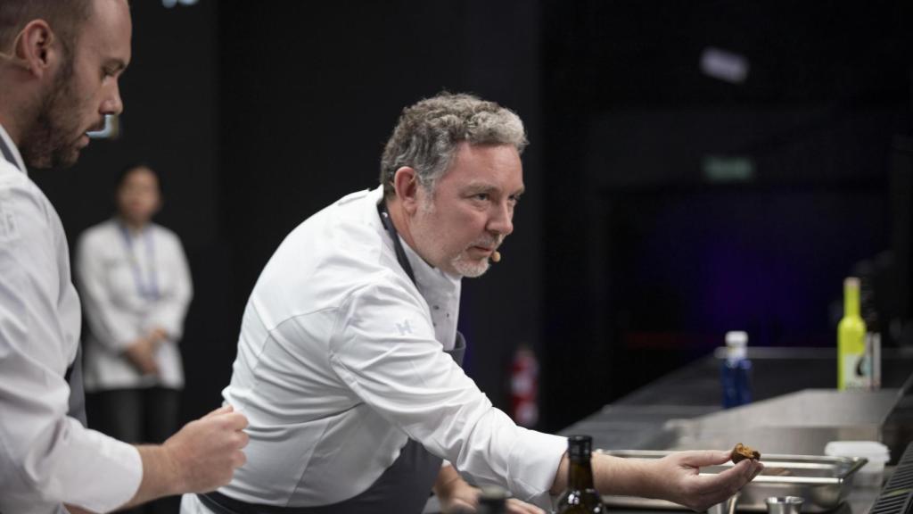 Albert Adrià durante una de sus ponencias.