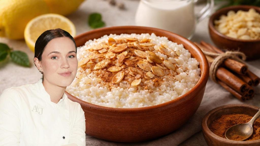 Vero Gómez, cocinera, en un montaje de El Español