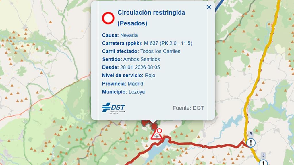 Aviso de circulación restringida