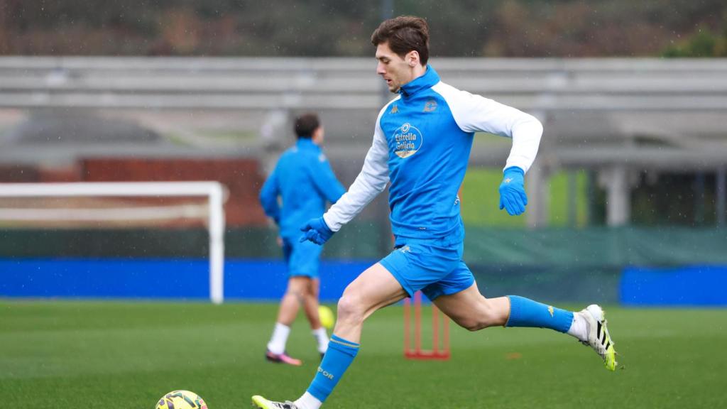 Entrenamiento del Dépor en el Dépor Training Center.