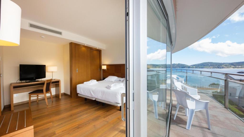 Habitación con vistas al mar.