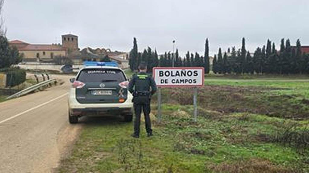 La Guardia Civil en Bolaños de Campos.