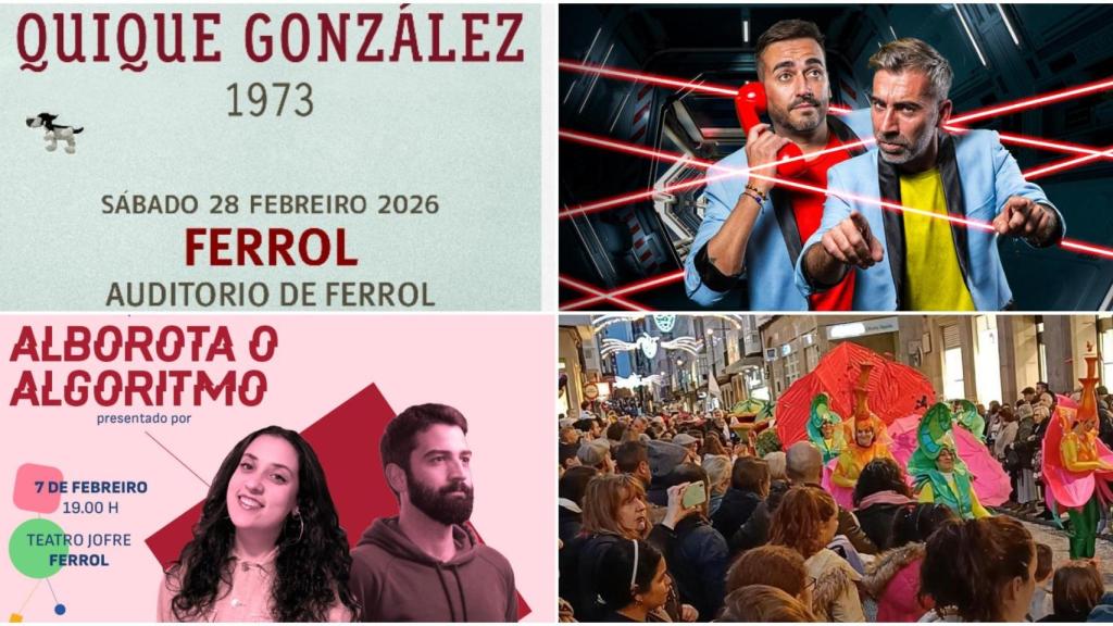 Estos son todos los grandes eventos de febrero 2026 que acogerá la ciudad de Ferrol