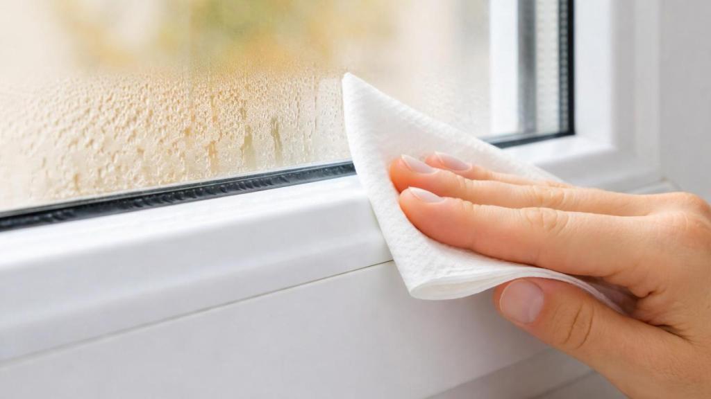 Condensación en la ventana.