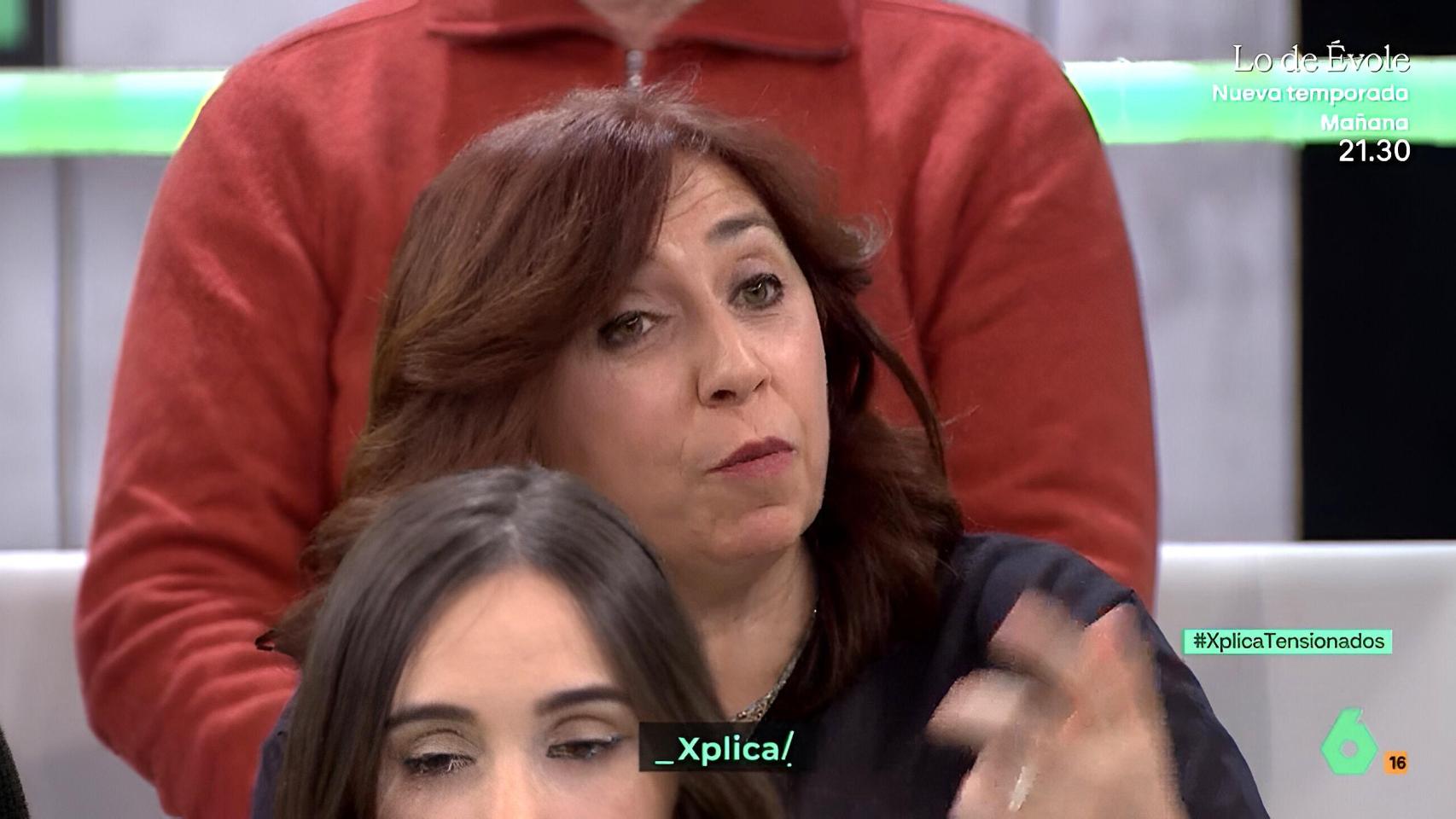 Paqui Flores, en un debate de laSexta Xplica.