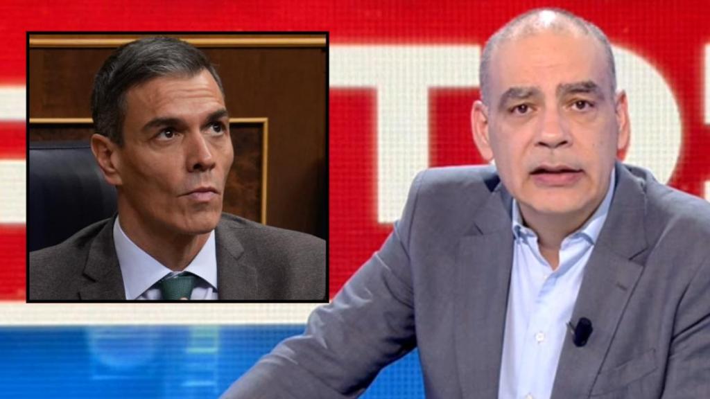 Pedro Sánchez y Nacho Abad, en un fotomontaje de BLUPER.