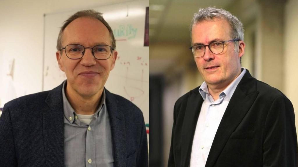 Los ingenieros  Joan Daemen (izq) y Vincent Rijmen (der).