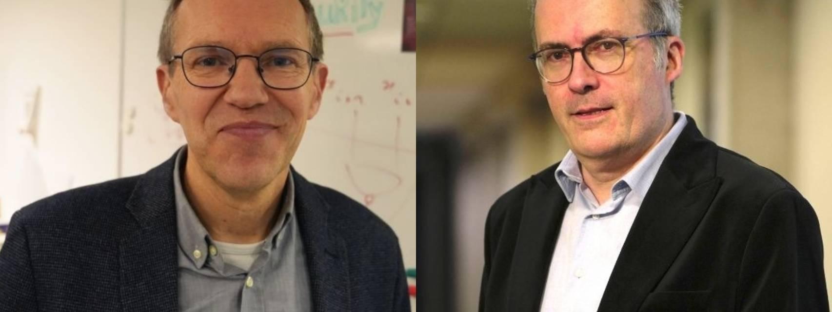 Los ingenieros  Joan Daemen (izq) y Vincent Rijmen (der).