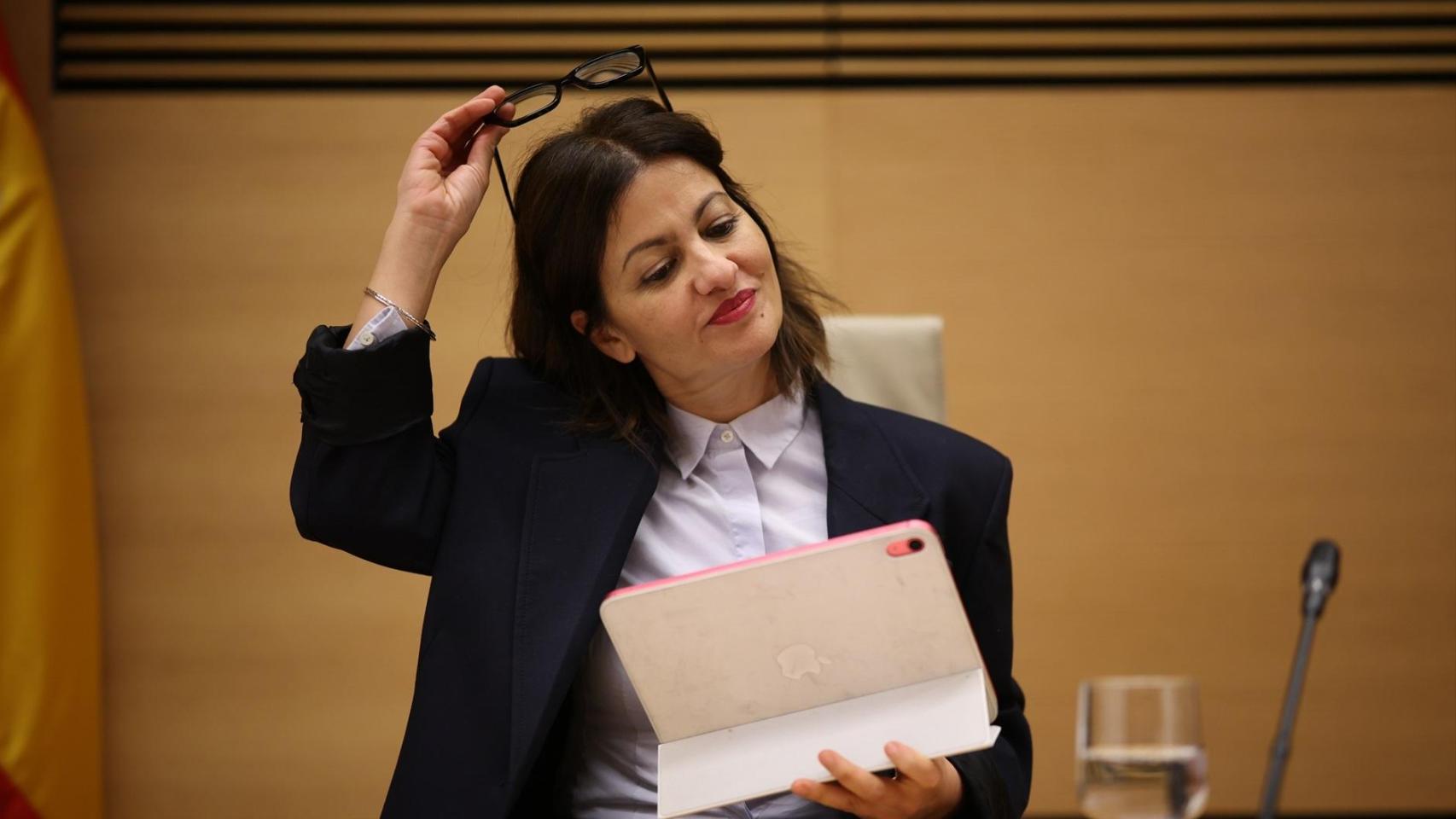 La ministra de Juventud e Infancia, Sira Rego, en la Comisión de Juventud e Infancia.