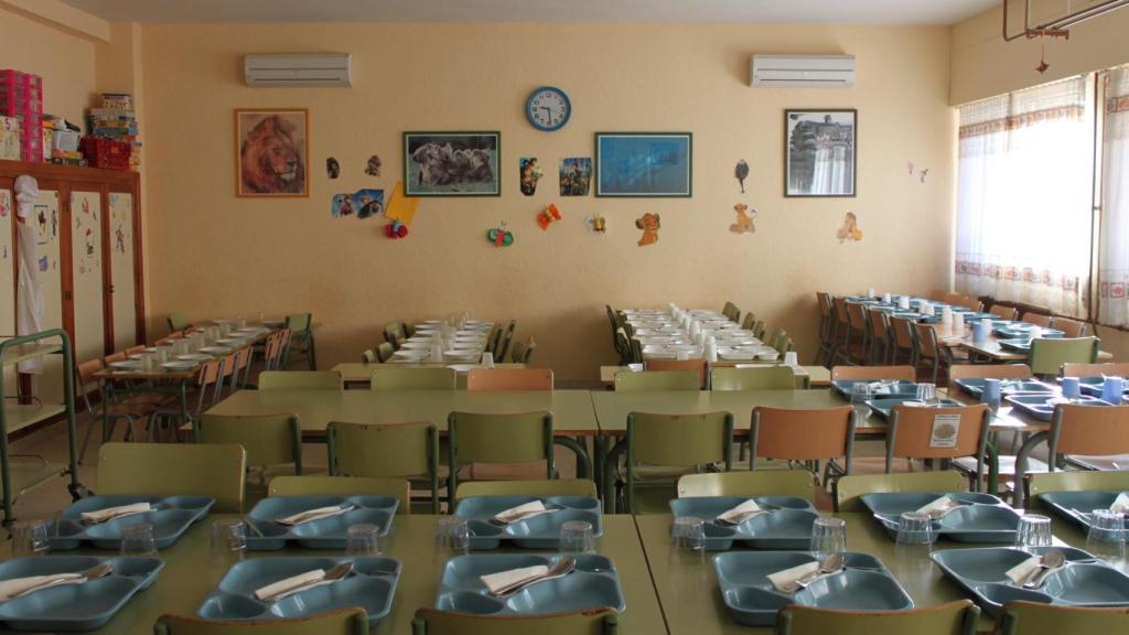 Imagen de archivo del comedor del centro educativo, donde los padres y madres también denuncian conflictos.