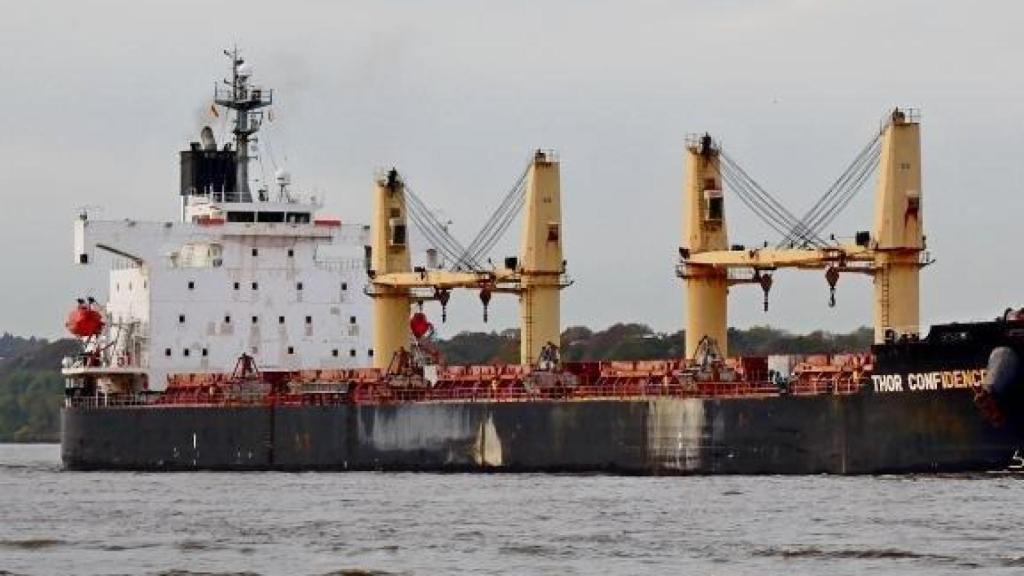 Thor Confidence, el mercante que rescató al hombre desaparecido desde el 15 de enero. Salvamento Marítimo