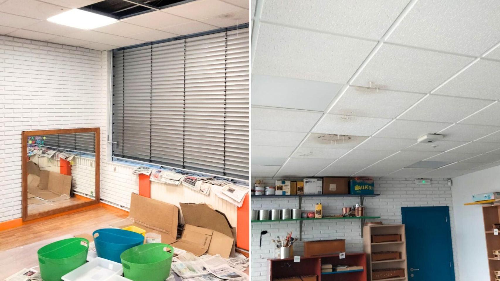 El BNG de Vigo denuncia goteras y falta de mantenimiento del CEE Saladino Cortizo