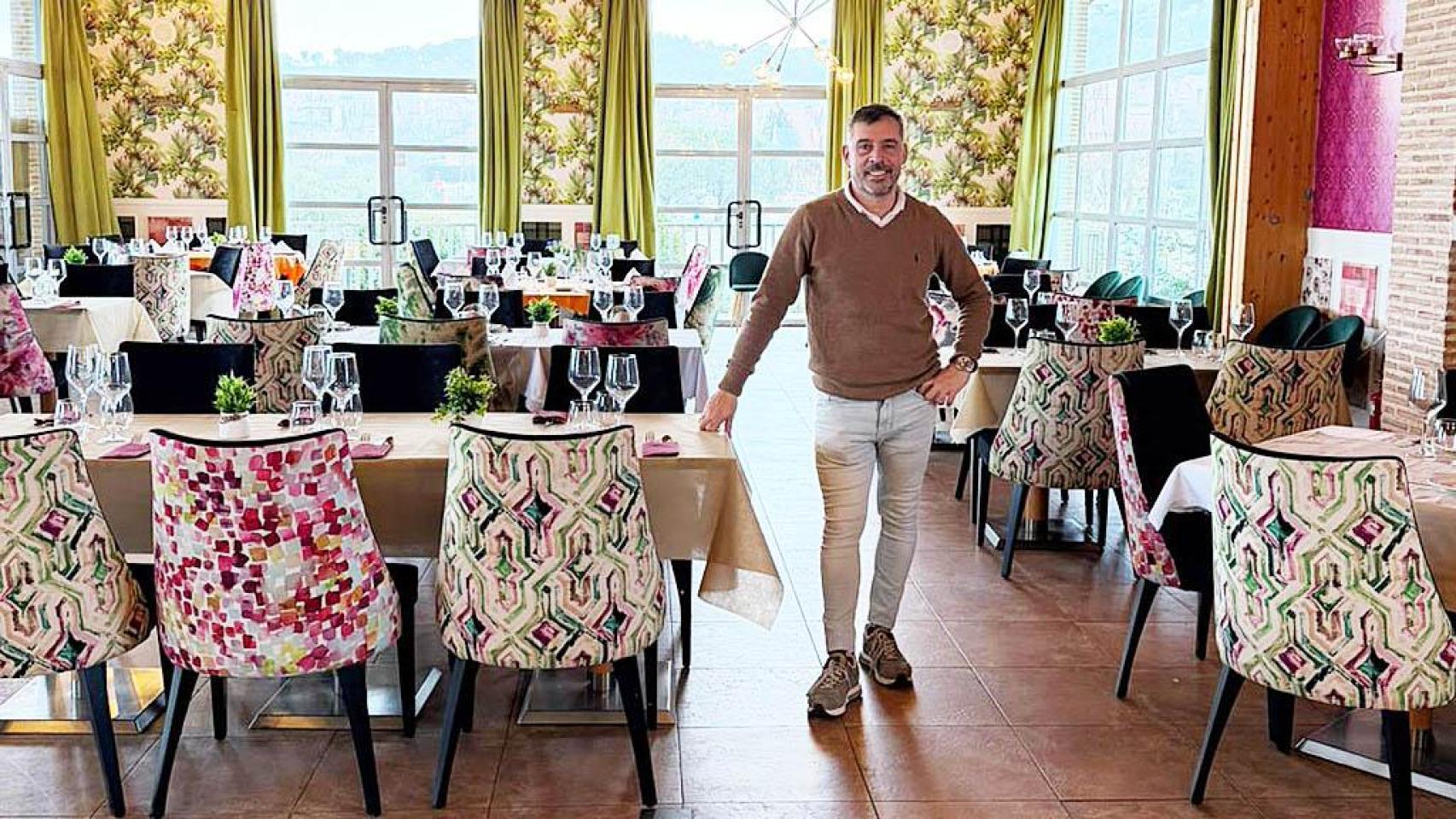 Mario en el Bar Restaurante Par 69 de Arroyo de la Encomienda.